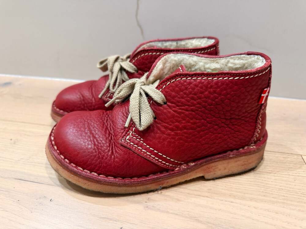 Duckfeet Sjaelland Wool-Lined Leather Boot Granate Red Size 37